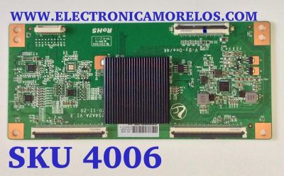 T-CON PARA TV ONN ORIGINAL / NUMERO DE PARTE 2103PDBQ201 / PD9254A2A-V1 / 2104053214 / CC500PV7D.4K / PANEL C500Y19-5C / DISPLAY CC500PV7D / MODELO 100012585 50"